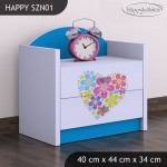 Nočna omarica Happy babies Srček iz rožic 04 SZN1